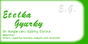 etelka gyurky business card
